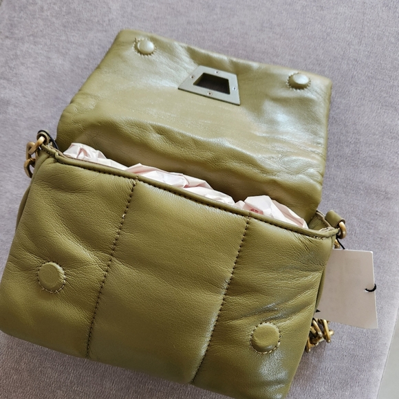 ZARA Quilted Mini Shoulder Bag Khaki NWT - Picture 5 of 8